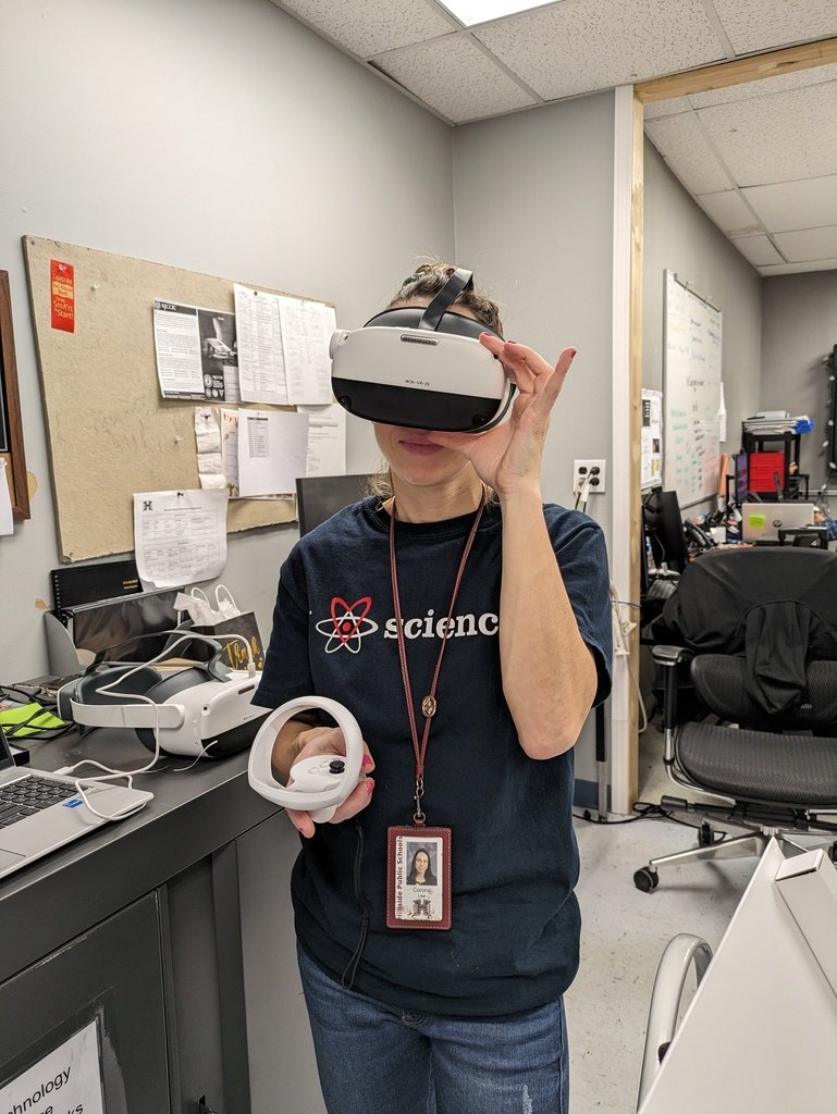 hillsidenjps's tweet image. We are excited to announce that virtual reality headsets have been deployed in our middle schools to support math learning. Shout out to the collaboration by our Technology and Curriculum and Instruction offices! #vr #prismsvr #spatiallearning #realworld