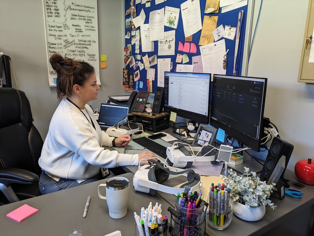 hillsidenjps's tweet image. We are excited to announce that virtual reality headsets have been deployed in our middle schools to support math learning. Shout out to the collaboration by our Technology and Curriculum and Instruction offices! #vr #prismsvr #spatiallearning #realworld