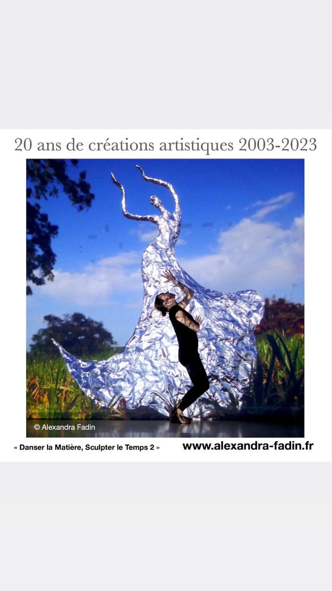 FADINAlexandra's tweet photo. 20 ans de créations artistiques 2003-2023
246/365
« Danser la Matière, Sculpter le Temps 2 »
© Danse et arts visuels Alexandra Fadin
https://t.co/WicHpbAAf0
#art #lamatiereenmouvement #creation #alexandrafadin #20ansdecreationsartistiques #danse #dance https://t.co/En0LbYsxJw