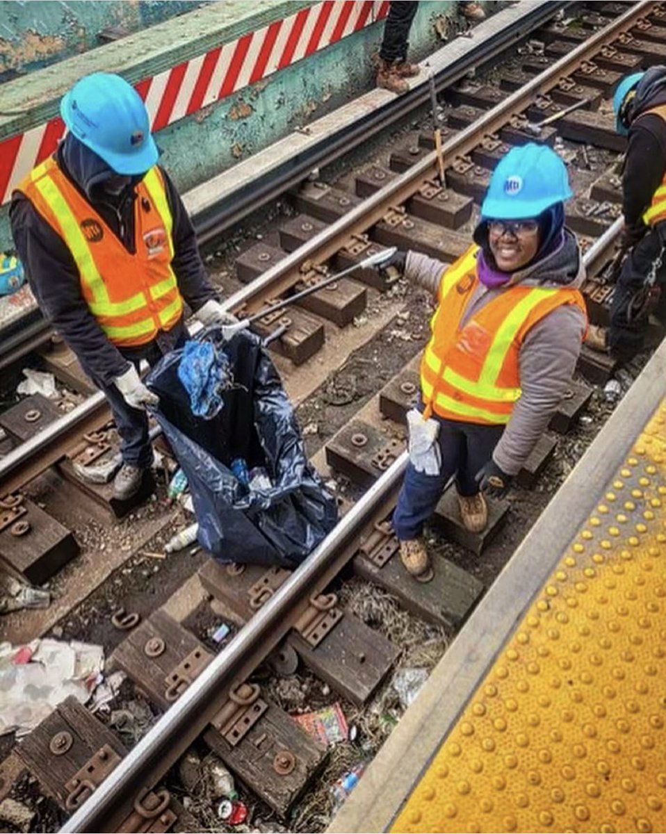 TWU Local 100 Track Workers making sure the rails are in good condition for your commute. #wemoveny #twulocal100 #memberbuilt #memberstrong #memberdriven