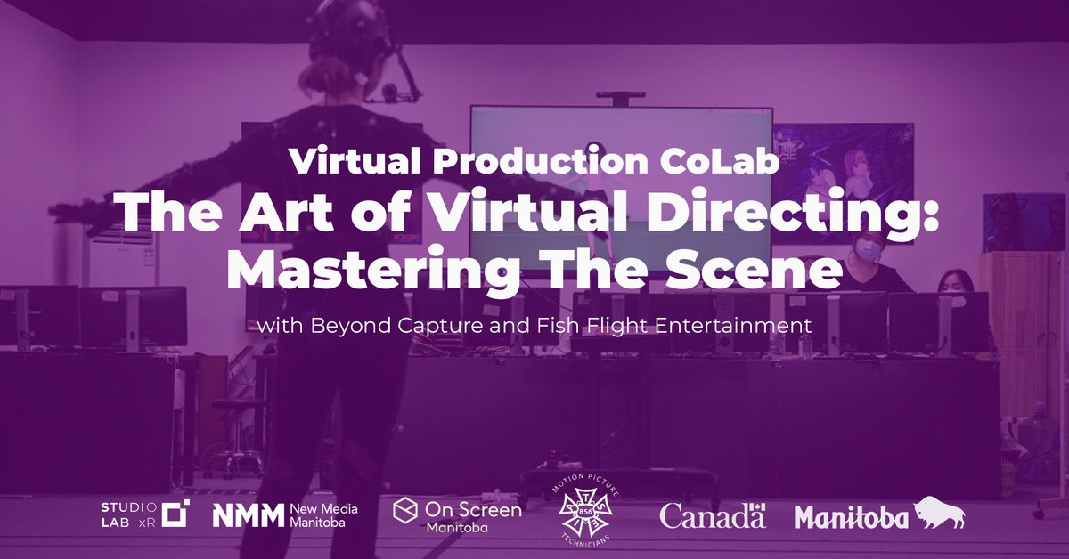 Dive into performance art like never before with Virtual Production CoLab! 🎬 📆 March 4: Motion Capture Fundamentals 📆 March 5: For Directors & Performers 📆 March 6: The Art of Virtual Directing Learn more and register here: mailchi.mp/newmediamanito…