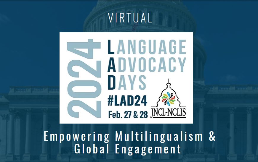 CLASS advocates for world language education across the United States! We extend our gratitude to the organizer of #LAD24 @JNCLInfo We wish all our fellow teachers success and prosperity in their language programs in 2024 🐲