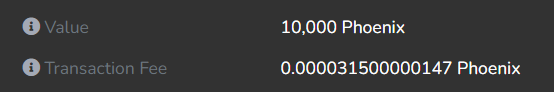 Just transferred $750 worth of assets that costs me only $0.00000231 on @phoenixblockchn take that on your face @BNBCHAIN, @ethereum, @solana and @bitgertbrise #PHX is the future with fast transfers and almost $0 gas fees #PHX #Blockchain #Lowgas #Fees