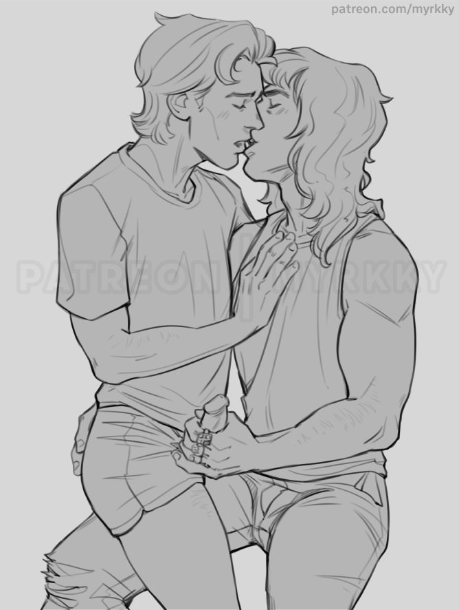 NastyMyrkky's tweet photo. A little #Steddie hj sketch from 2022 https://t.co/QAea3Gf5Eb