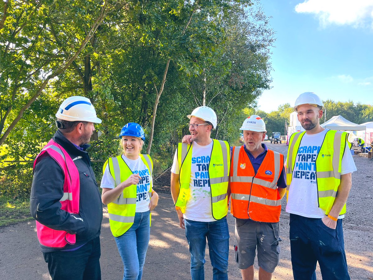 jackanorycomms's tweet photo. Another good deed - we provided all the paint (and some helping hands) for Children In Need’s DIY SOS project.

We did it for the warm fuzzy feeling, but yes we did get on the telly too 🤪

It was an HONOUR to be part of it 💫 https://t.co/ERPpmCeNKW