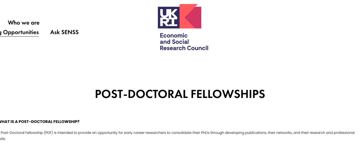 Post-Doc Fellowships! - Open theme - Fully funded + 10k Research allowance - Deadline March 20th 2024 - Contact your supervisor to prepare the proposal. - Only to SeNSS universities like @BayesBSchool Apply here 👉 lnkd.in/d5A8q5wX