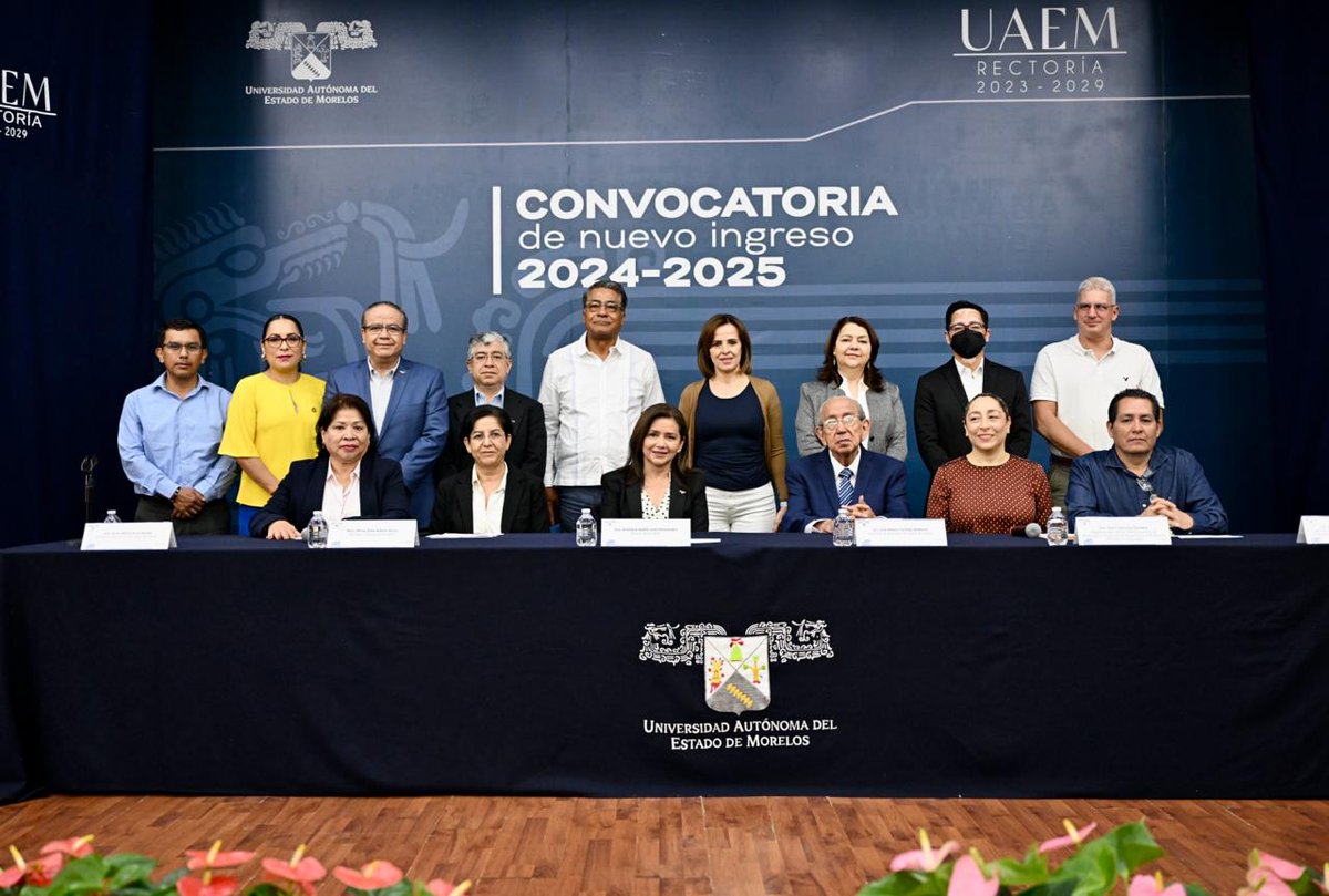 uaemorelos's tweet photo. Esta mañana la rectora de la #UAEM, Viridiana Aydeé León Hernández @vaydee encabeza la 1ra sesión del Comité de Seguimiento al Proceso de Admisión 2024-2025, donde se presentaron las convocatorias de ingreso al nivel superior y medio superior. https://t.co/1Oz8vb93Yi