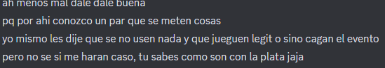 Pero vaya los jugadores se quejan, la chitean mientras uno quiere mejorar y hacer crecer esta comunidad

Personas haciendo team en un evento que claramente no es de equipos y pare de contar las cosas que vimos.