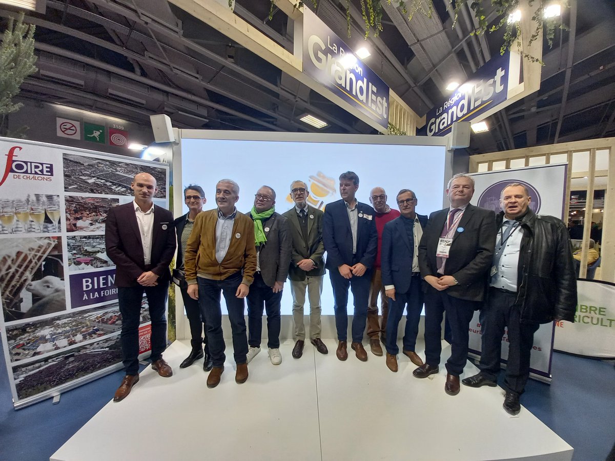 Chambre d'agriculture de la Marne (@chambreagri51) on Twitter photo L'événement #Marne au <a href="/Salondelagri/">Salon International de l'Agriculture</a> c'était aujourd'hui avec le collectif Agriculture 💜 de nos territoires :
➡️ Retour sur les #etoiles de l'#agri #viti avec les lauréats
➡️ coup de projecteur sur <a href="/foiredechalons/">Foire de Châlons</a> avec Bruno Forget 
Merci à tous pour votre participation !
#ACDT L'événement #Marne au <a href="/Salondelagri/">Salon International de l'Agriculture</a> c'était aujourd'hui avec le collectif Agriculture 💜 de nos territoires :
➡️ Retour sur les #etoiles de l'#agri #viti avec les lauréats
➡️ coup de projecteur sur <a href="/foiredechalons/">Foire de Châlons</a> avec Bruno Forget 
Merci à tous pour votre participation !
#ACDT