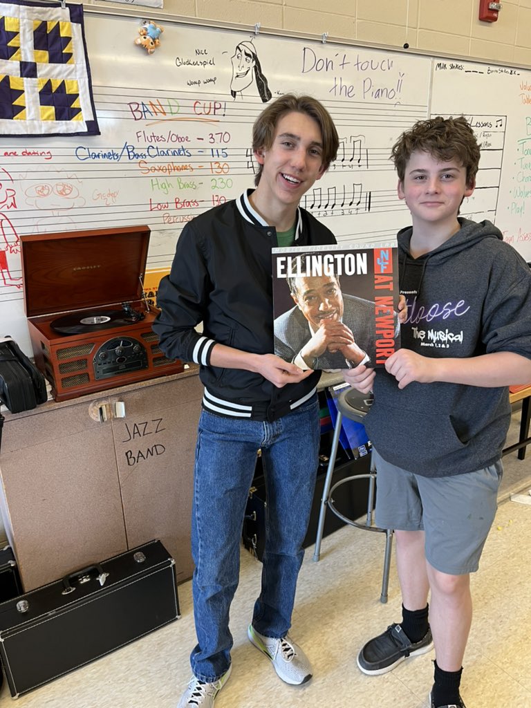 We had our final Java &amp; Jazz yesterday! Our featured album was ELLINTON AT NEWPORT, a live album featuring a famous solo by tenor saxophonist Paul Gonsalves, who improvised for a scorching 27 choruses driving the crowd into a frenzy!