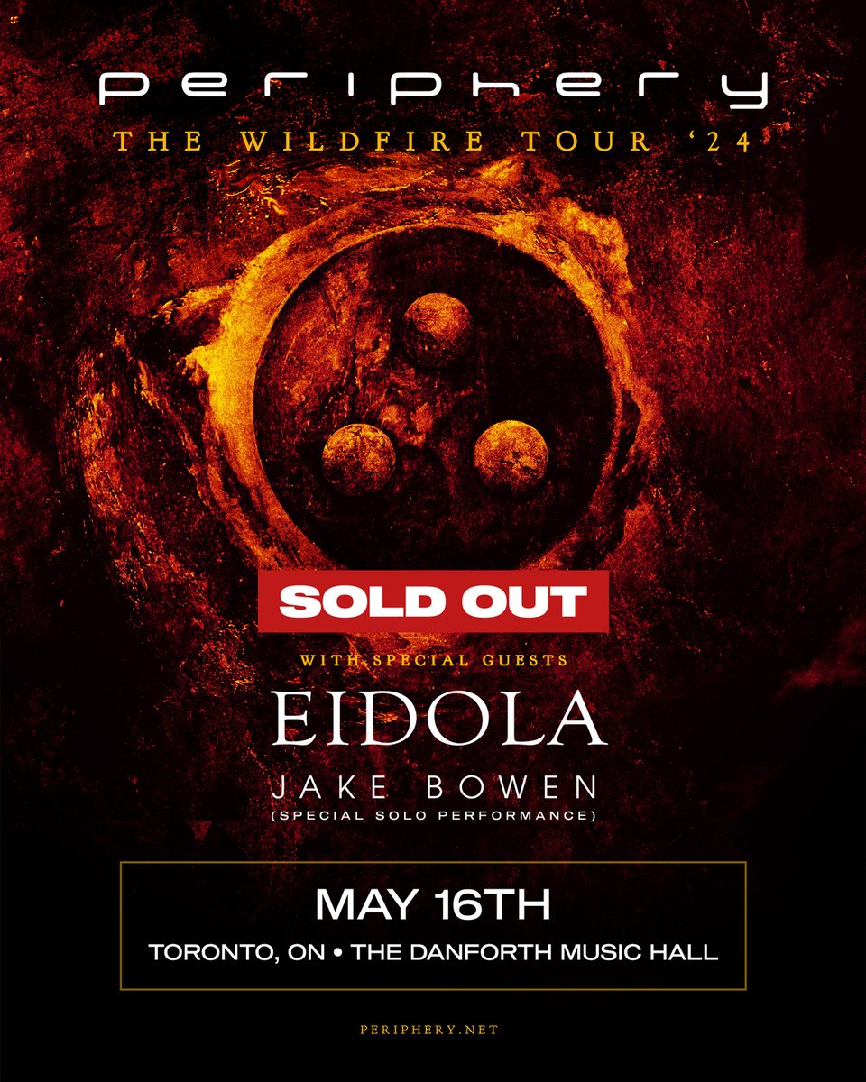 Toronto, we're honored and cannot thank you enough for your support! Can't wait to see you on May 16th.