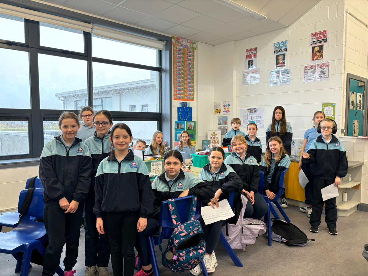 Laoisgaels's tweet photo. A real treat in store for our supporters in Laois Hire O’Moore Park this weekend as the children of Holy Family Senior School Portlaoise have incorporated their Amhran na bhFiann slot into Seachtain Na Gaeilge 2024 and have been hosting trials and competitions all week. https://t.co/zUp9ezXKk6