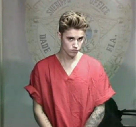 justin bieber went to jail