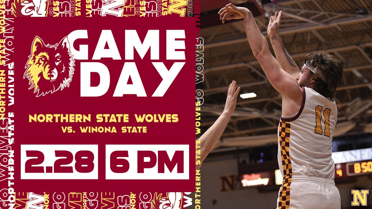 #GameDay🏀 @nsuwolves_mbb 🆚 Winona State ⏰ 6 PM 📄 nsuwolves.com/news/2024/2/27… 📊 winonastatewarriors.com/sidearmstats/m… 🎥 nsicnetwork.com/winonastatewar… 📻 radio.securenetsystems.net/cirrusencore/K… 📍 Winona, MN #GoWolves🐺 | #maroonNgold🐾