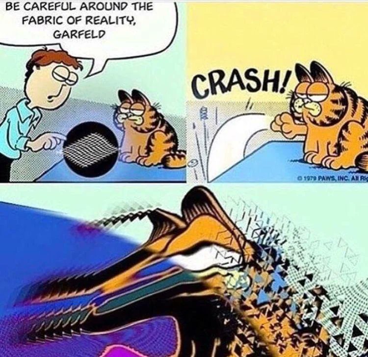 Garfield tries salvia...