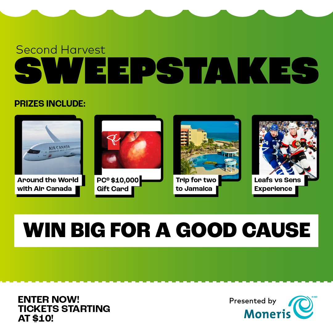 RedBitDev's tweet image. @RedBitDev is excited to be part of @SecondHarvestCA's annual Sweepstakes! Until March 7th, buy a ticket for a chance to win prizes. Each ticket purchase helps rescue surplus food for those in need, reducing waste. Support & win big! Get your tickets here: bit.ly/3UNntHY