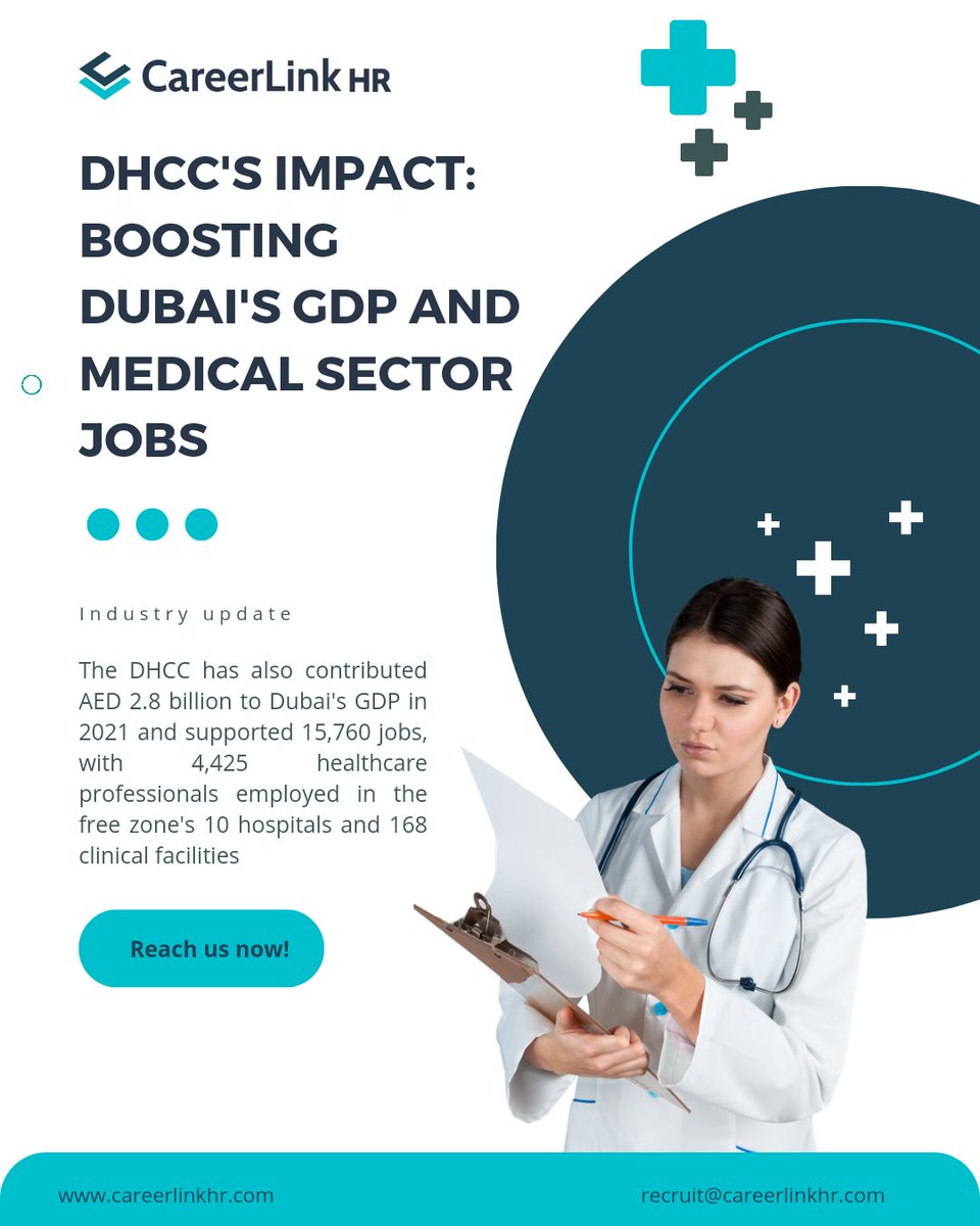 Empowering Healthcare Excellence in Dubai! 💙🌐 #CareerLinkHR: Connecting Professionals, Boosting GDP, and Building Careers in the DHCC. 

#HealthcareSuccess #DubaiJobs  #recruitement #healthcare #medicallicense #DHA #DOH #MOH #nursingrecruitment #healthcarejobs  #india #uae