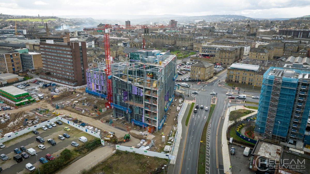 Some great progress is being made by <a href="/bamukandireland/">BAM UK & Ireland</a>  at The University of Huddersfield new Daphne Steele Building. 

Looking forward to seeing how the <a href="/weareAHR/">AHR</a> designed building starts to comes together. 

<a href="/HuddersfieldUni/">University of Huddersfield</a> 
<a href="/NHSEngland/">NHS England</a>