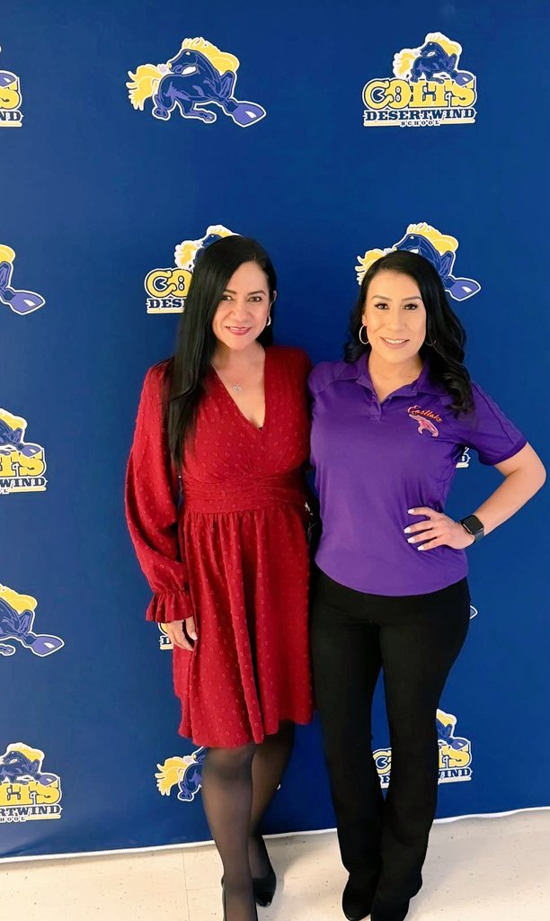 This beauty @ILuna_EHS, along with the fantastic Eastlake counselors, came to #ColtNation to pre-register our 8th grade Colts! #TeamSISD #LoveMySister