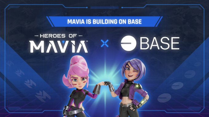 HEROES OF MAVIA FINALLY ANNOUNCES MOVE ONTO A LAYER-2 - @MaviaGame long awaited decision, has just announced its move onto a Layer-2. And its the @base chain by @coinbase - Following rigorous discussions and seeking a perfect-fit for its future plans. The team announced:…