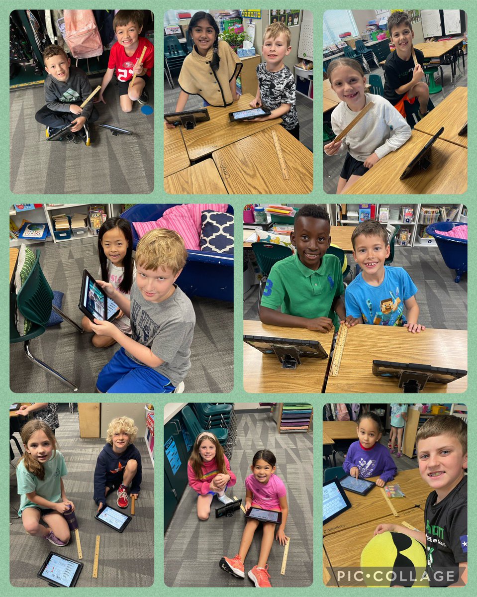 Measuring around the room to the nearest inch! #mathisfun #smartkids #secondgrade #memories <a href="/rockenbaughES/">Rockenbaugh ES</a>