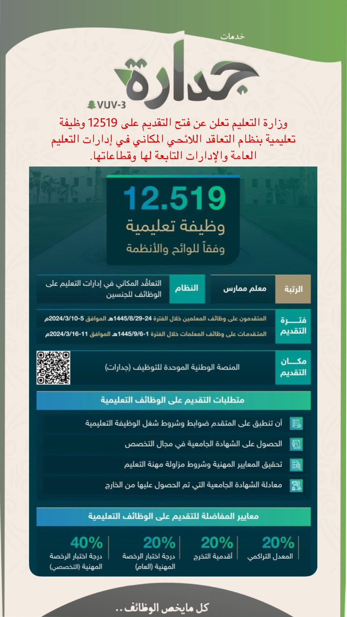 جدارة Services tweet media