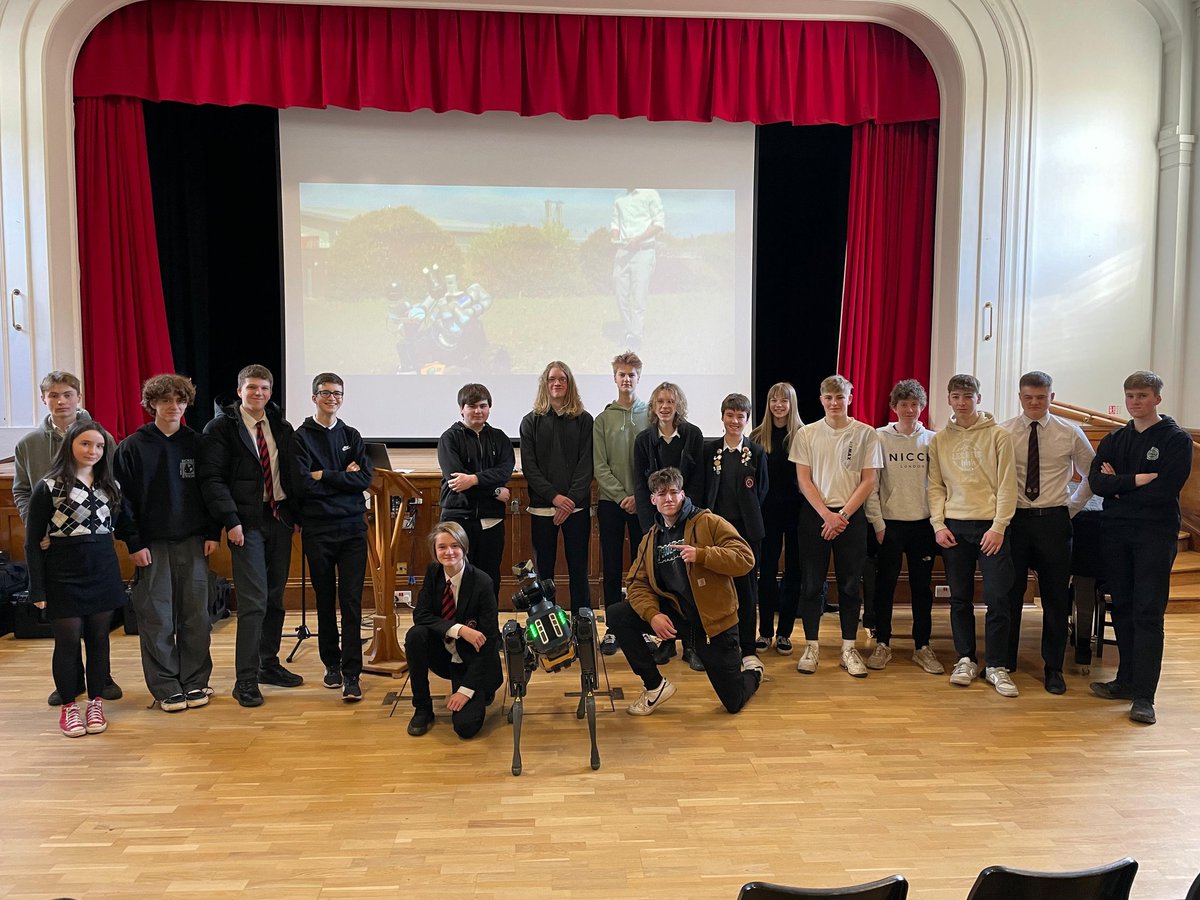 The National Robotarium based at Heriot-Watt, conducted a session with Higher and Advanced Higher Computing Science and Engineering students. <a href="/NorthBerwickHS/">North Berwick HS</a> @NRobotarium