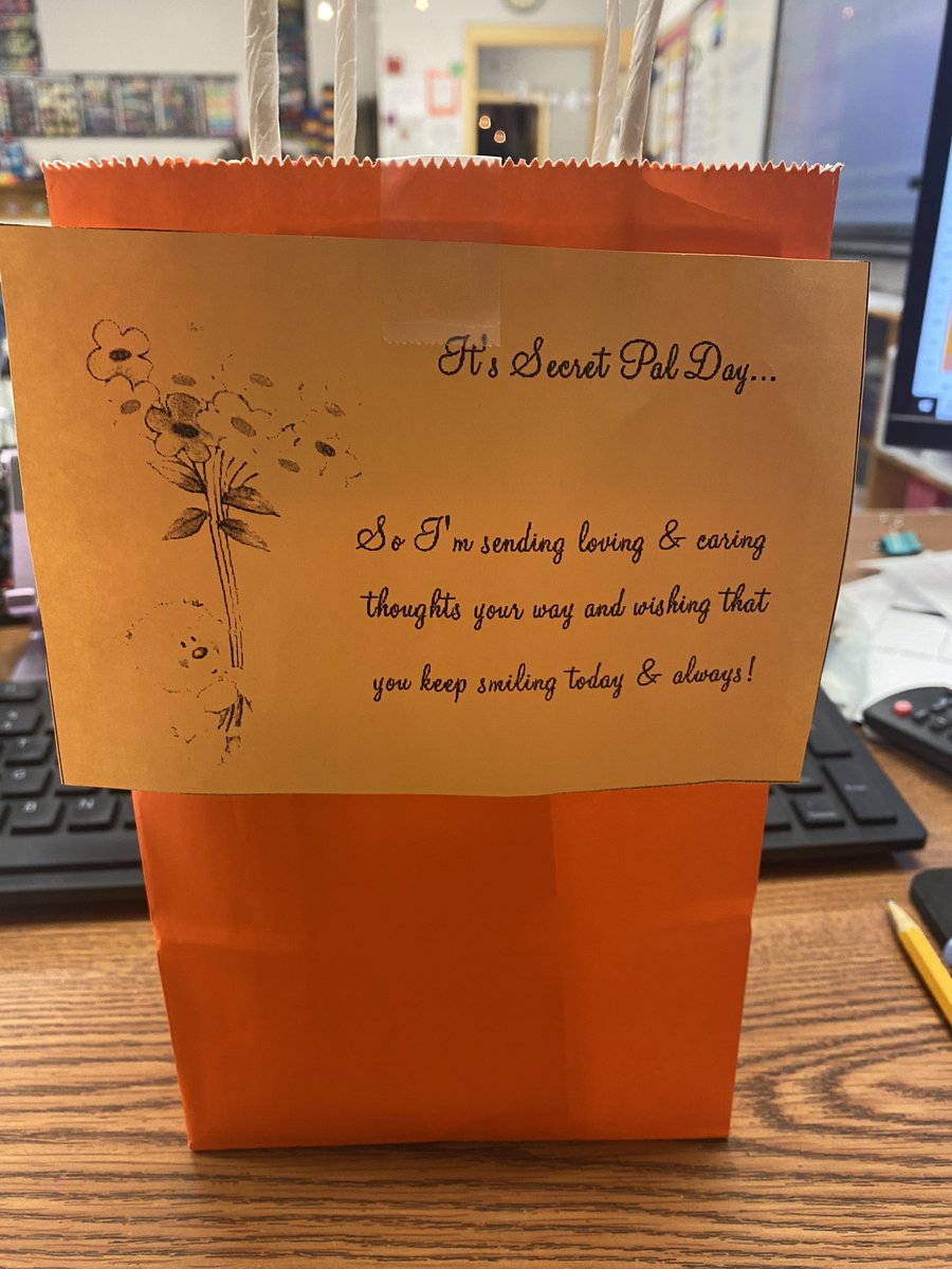 Shout out to my secret pal for the sweet gift and note!  Thank you so much for brightening my day!  @KyCharge KEDCGrants #sharingsuccessstories #positivityproject