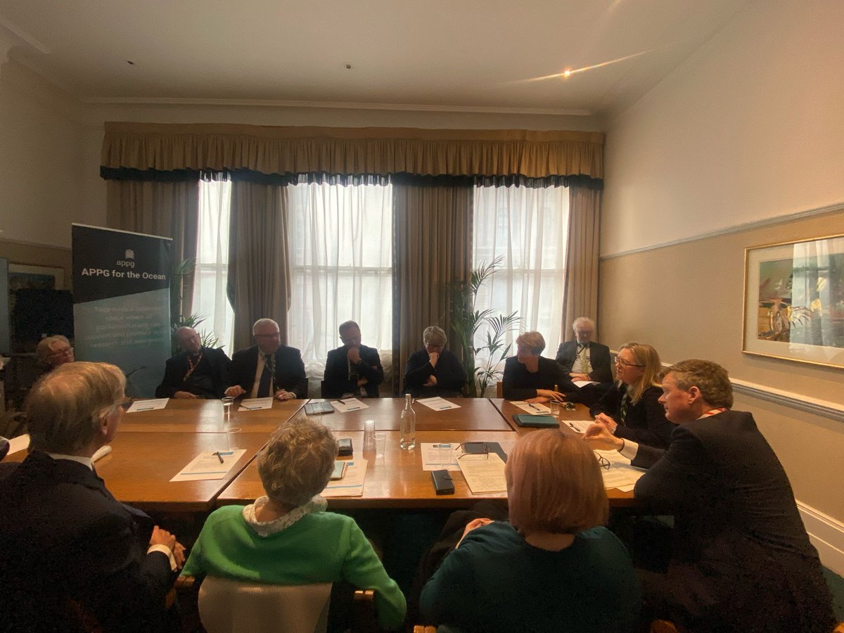 The APPG for the Ocean, chaired by @SallyAnn1066, was delighted to welcome @RichardHRBenyon, Minister for Climate, Environment and Energy, who gave a government update on international ocean priorities. Thank you for such an interesting discussion.