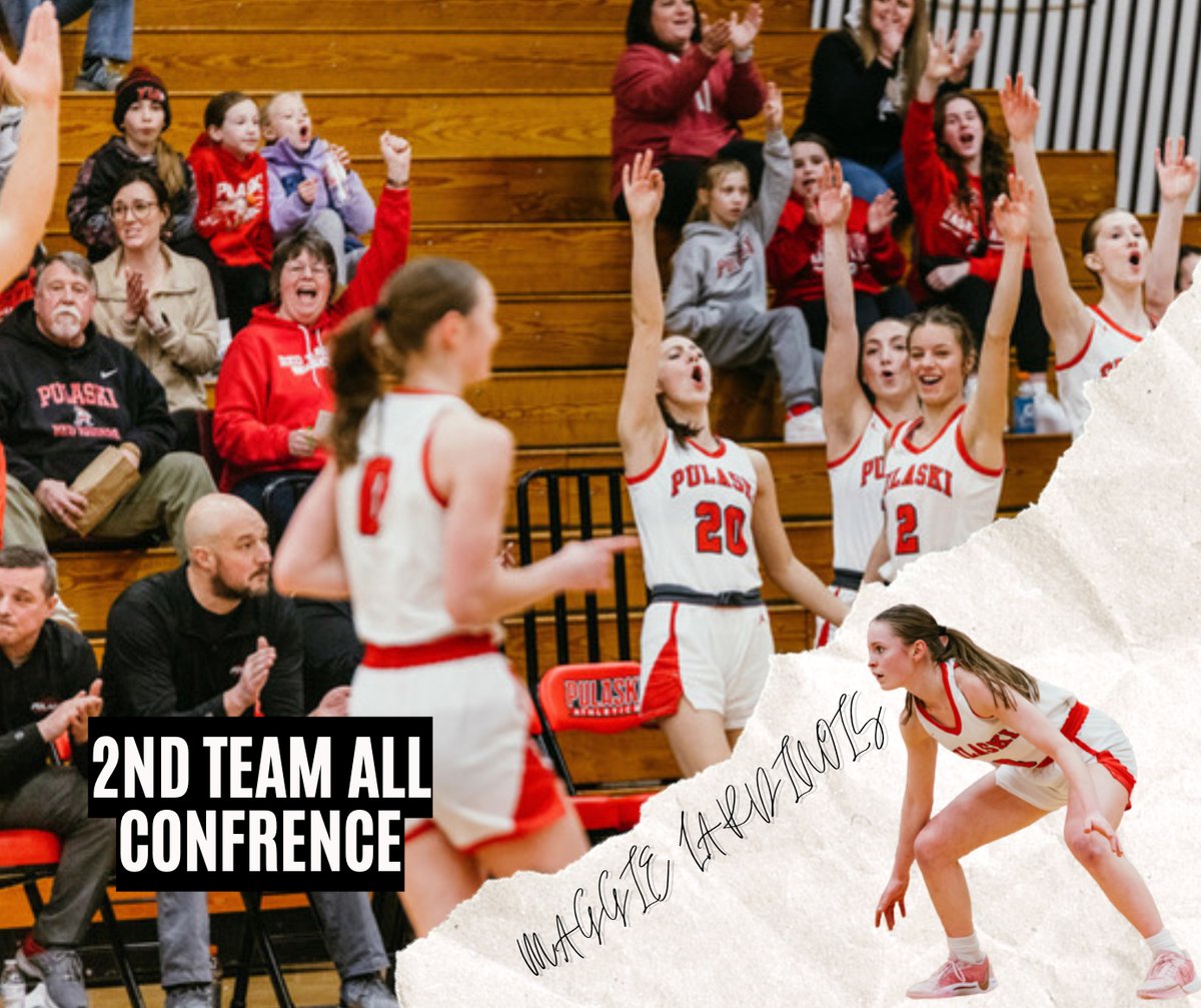 Congratulations to senior Maggie Lardinois on Second Team All-Conference‼️🏀
@pulaskiballers_gbb @maggie.lardinois