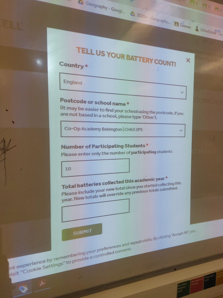 Eco club have been asking people to donate their used batteries as part of the UK wide Big Battery Hunt. 🔋 Tonight Eco Club did their first count  ready to be dropped off at our local recycling ♻️ centre. Total batteries=376! Well done.  #DoWhatMattersMost