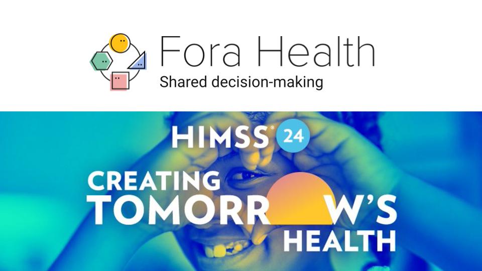 Wanted to share that I will be @HIMSS #HIMSS24 in Orlando in March showing new #GenAI features within @fora_health support #shareddecisionmaking. Lot to talk about including results from our existing US pilots and soon to be announced first UK launch.