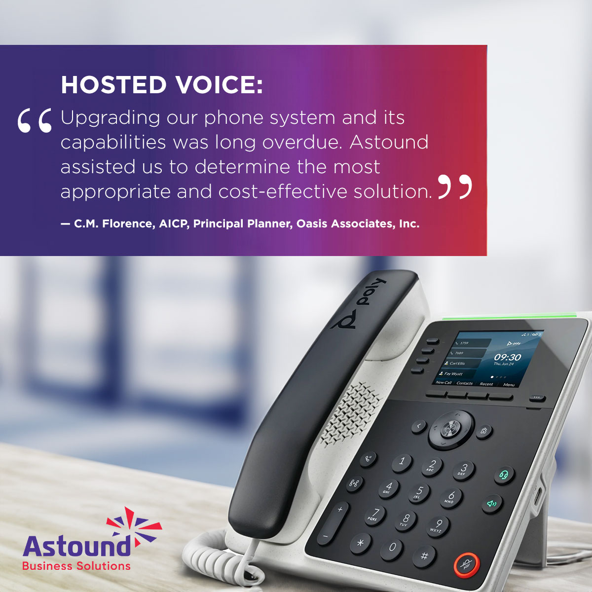 AstoundBusiness's tweet image. Check out what they're saying about our #hostedvoice services. And learn more here: bit.ly/3OQLh9Z