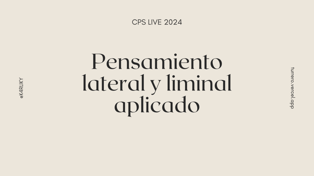 Imagineer de andar por casa (@k4rliky) on Twitter photo Estaré en CPS Live (organizado por <a href="/PauMugarra/">Pau Mugarra</a>) este sábado con mi charla "Pensamiento lateral y liminal aplicado" Estaré en CPS Live (organizado por <a href="/PauMugarra/">Pau Mugarra</a>) este sábado con mi charla "Pensamiento lateral y liminal aplicado"