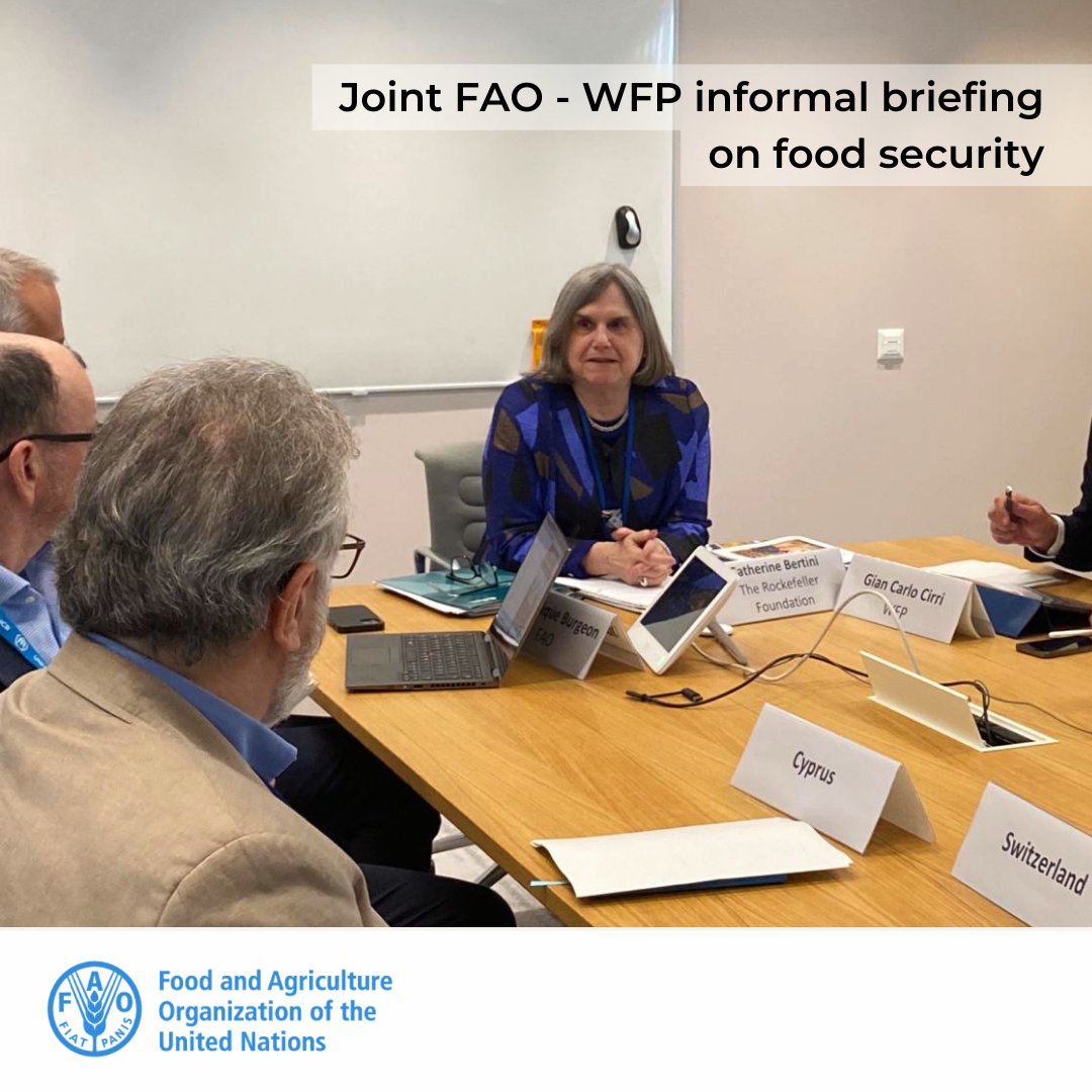 @FAOGeneva & @WFP Geneva had the pleasure of hosting Catherine Bertini, Managing Director of Global Nutrition Security, at the Rockefeller Foundation. She shared her vast experience and insights on addressing challenges for the global humanitarian food aid system.