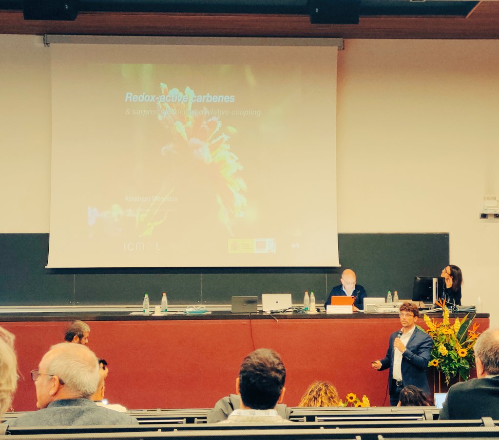 Happy to reunite with Abraham <a href="/MendozaLab/">Mendoza Lab 🇺🇦 - Sustainable Organic Synthesis</a> in my home town. Mind-blowing lecture on redox active carbenes <a href="/SISOC2024/">SISOC2024</a> 🧪⚗️💡