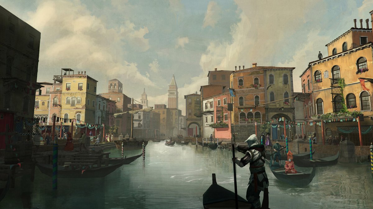 After more than 10 years since Assassin's Creed II, Ezio is back in Venice.

How was your return to Venice in #AssassinsCreedNexusVR ?

[Concept art by Yashaswi Karthik]