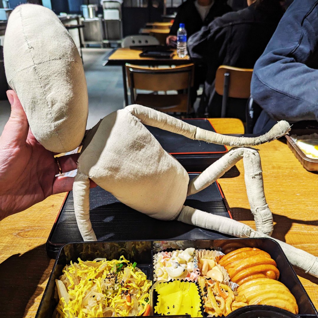 We’re a few days into our trip to South Korea, working on the @wooranfdn's version of #MeetFred with @1blindsummit. We're really enjoying making these new connections. And loving the delicious food! Fred has been enjoying life outside his box too. 📦