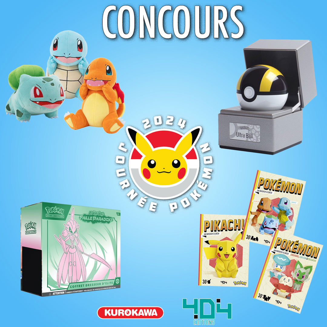 Kurokawa's tweet photo. #Concours 📢 Aujourd'hui c'est le #PokemonDay ⚡ Kurokawa et 404 éditions vous font gagner des lots Pokémon 🎁

📌 Suis @Kurokawa et @404editions
📌 Partage ce post
BONUS : tague 2 amis fans de #Pokémon

TAS 07/03/24 🗓

Tous les détails sur Instagram et Facebook. #PokemonDay2024 https://t.co/qgxq695Sg5