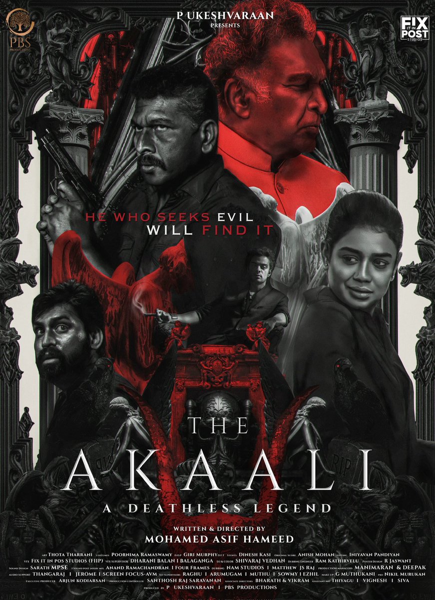 Elated to launch the first look of #TheAakali, Best wishes to the entire team. @PBSproductions @ukeshvaraan  @Dir_MohamedAsif @girimurphy @poornimaRamasw1 @ActorArjai @vinoth_kishan @actornasser @fiipstudios @onlynikil