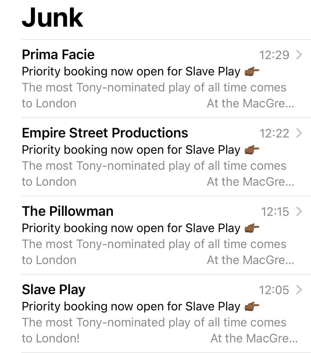 I mean this isn’t junk outlook. 
Thanks for the multiple heads-up @estreetprods you’re the best! 🌟 #SlavePlay