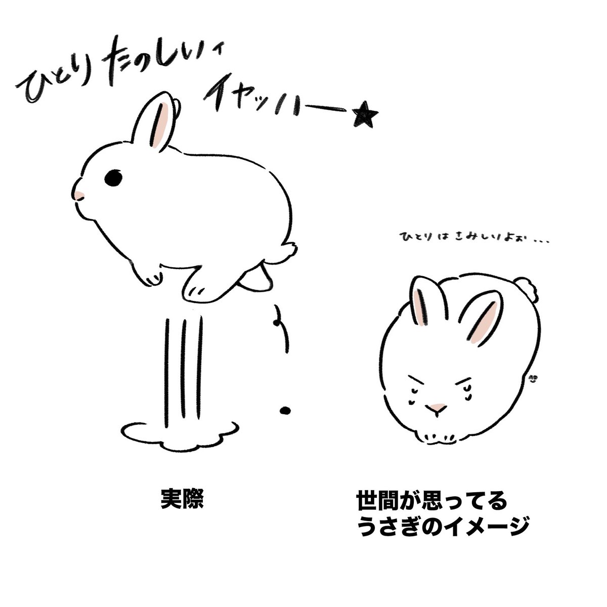ウサギノシモベ｜うさぎイラスト漫画 on X: 