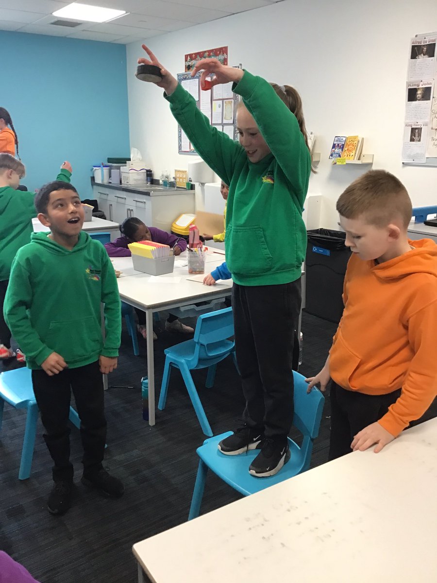 westheathprim's tweet photo. #WHPSScience #WHPSClass11 We conducted an experiment to see which objects fall quicker than others to learn about forces. We learnt that although gravity pulls things down, resistance is a force acting against it. The object’s mass and surface area affect how fast it falls. https://t.co/7MSN91KP3b