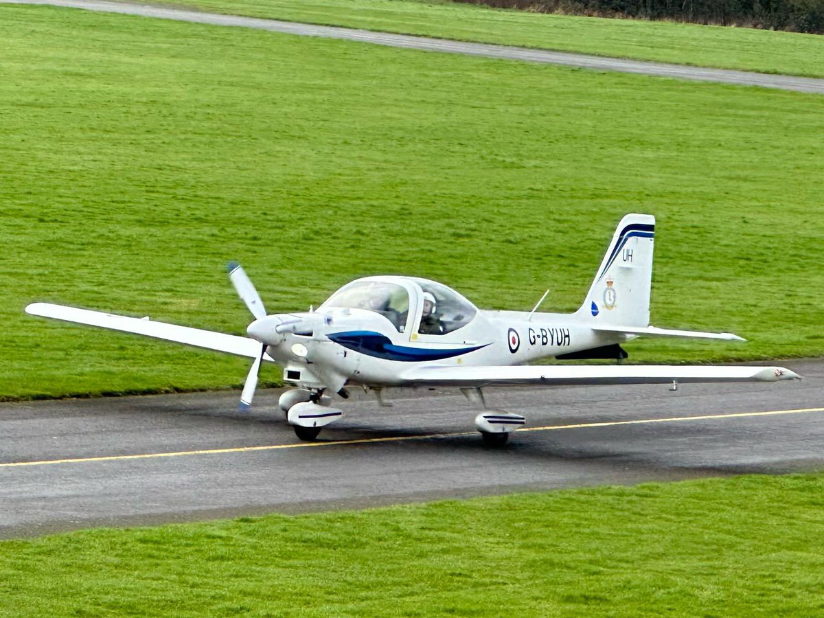 63 takes to the skies! ✈️ 3 cadets from @63sqn had their first flight in a grob tutor this morning, thanks to @8aef @RAF_Cosford #expandyourhorizons