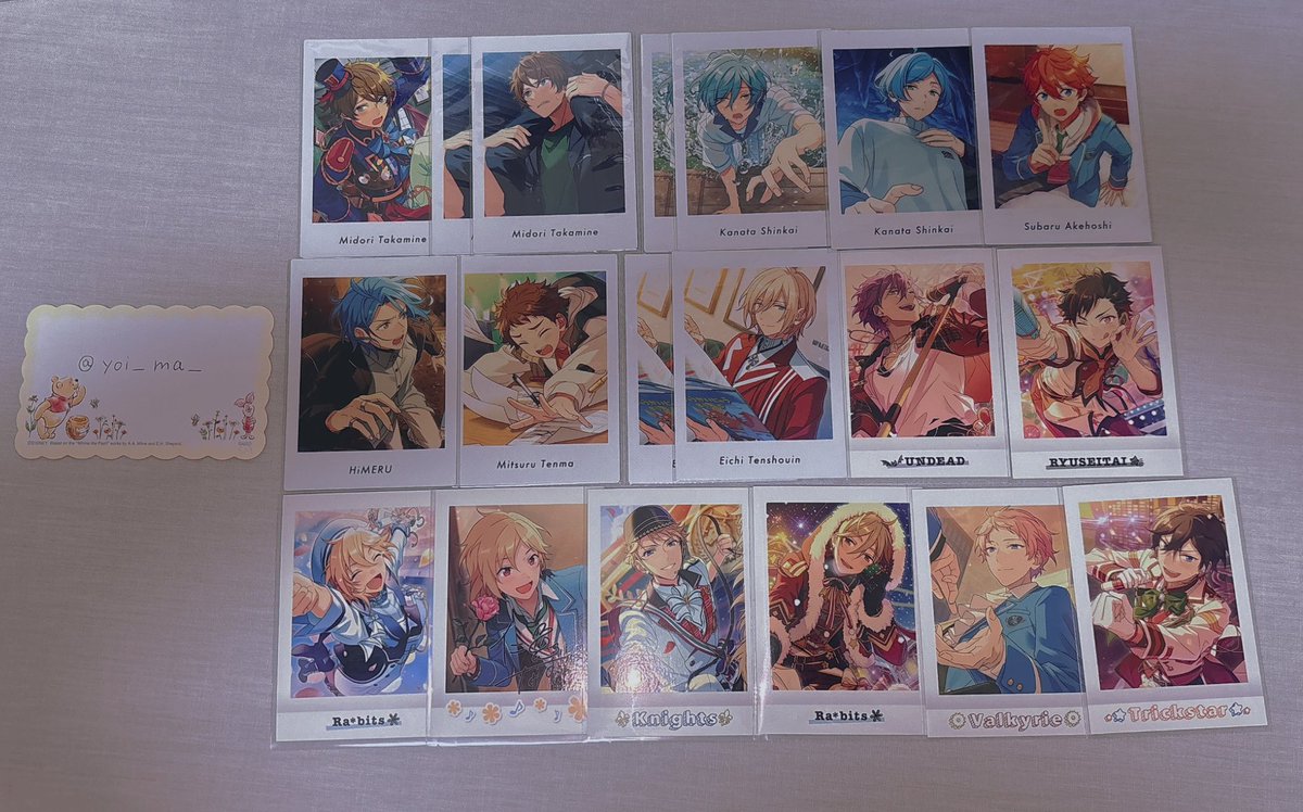 yoi_ma_'s tweet photo. あんスタ ぱしゃこれ 交換

譲→画像のもの(翠、奏汰、スバル、HiMERU、光、英智、アドニス、鉄虎、なずな、嵐、友也、宗、北斗)

求→画像二枚目(マヨイ)

検索からでもお気軽にお声掛けください。 https://t.co/lw3bu8FXUq