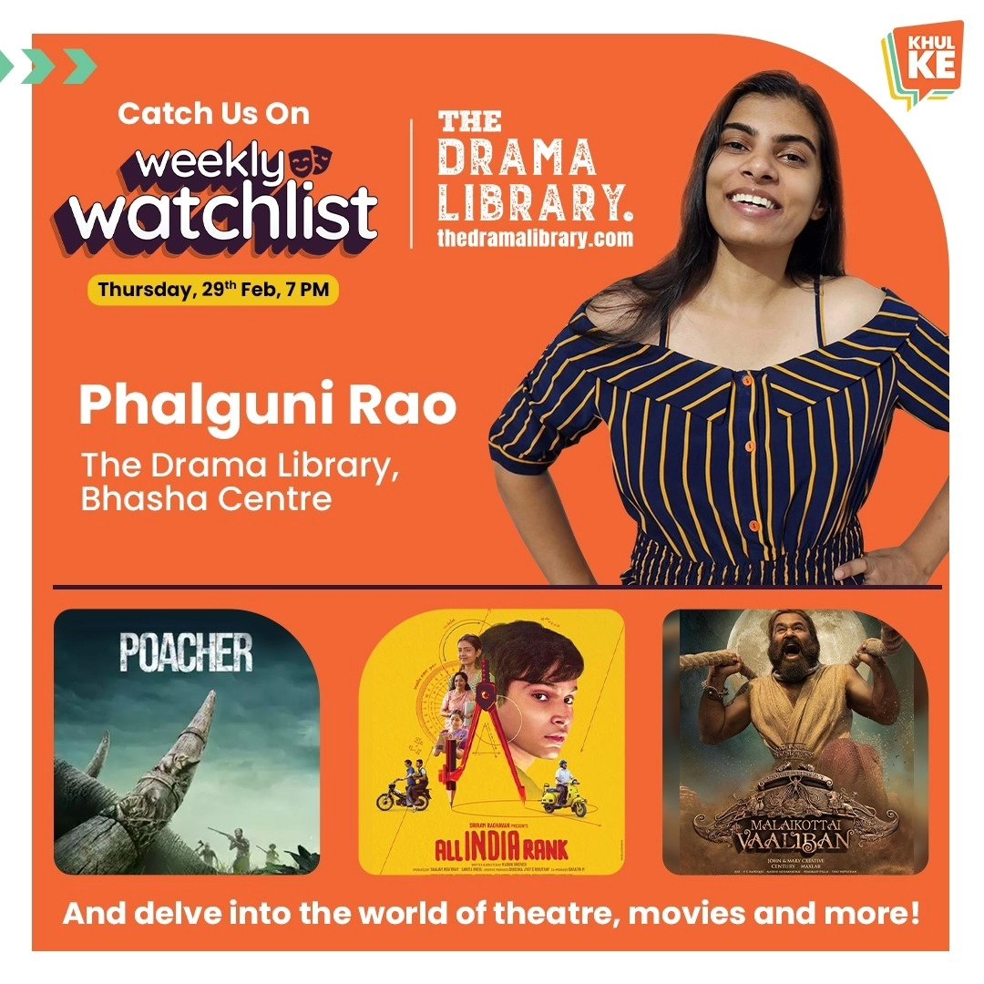kkroundtables's tweet image. Join our #WeeklyWatchlist hosts @prachisibal and @insaan_e_kaamil as they discuss lyricist-stand-up comedian Varun Grover’s directorial debut All India Rank, Amazon Original Malayalam mini-series Poacher, and Malayalam period drama Malaikottai Vaaliban starring superstar Mohanlal