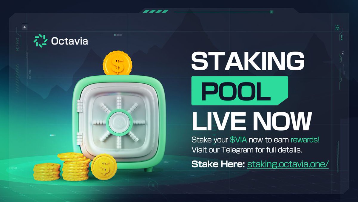 OctaviaToken's tweet image. 🚀 $VIA Staking Now Live! 🚀

Great news for $VIA holders! 
Our staking platform is officially live, offering up to 30.07% in compounding rewards.💰

🔗 Stake now and earn: staking.octavia.one

Begin staking today and accumulate your rewards! 

#StakeVIA #Crypto