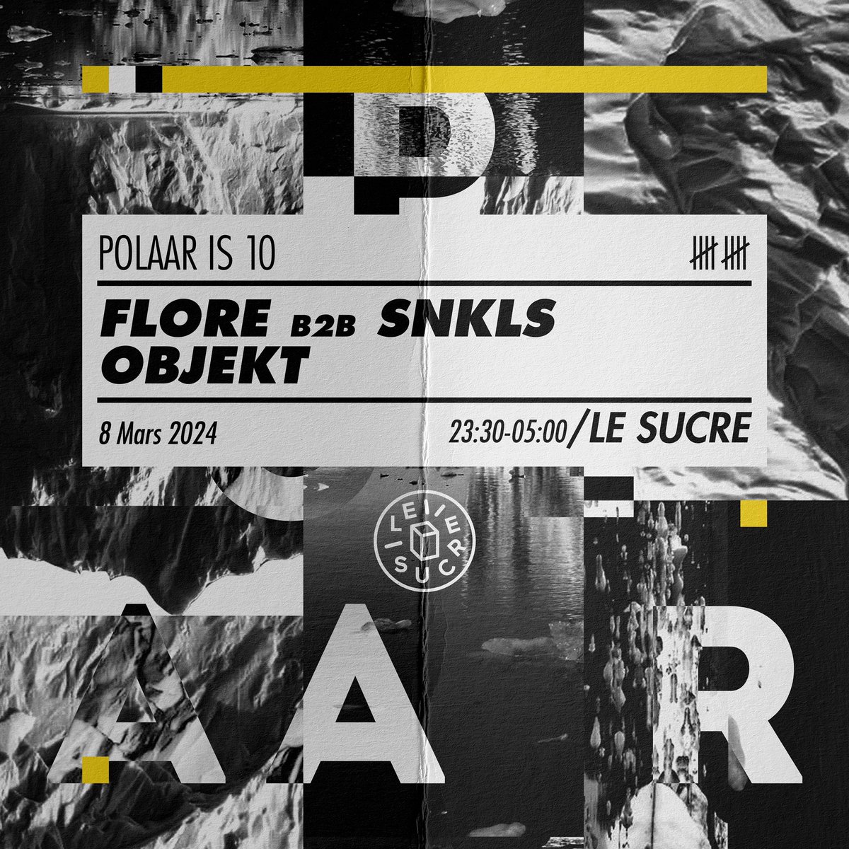 Part 2 of our @PolaarSounds 10th anniversary tour 👉 Lyon at @LeSucreLyon next week So happy to bring @keinobjekt over 😍 Spread the word, it is going to be massive