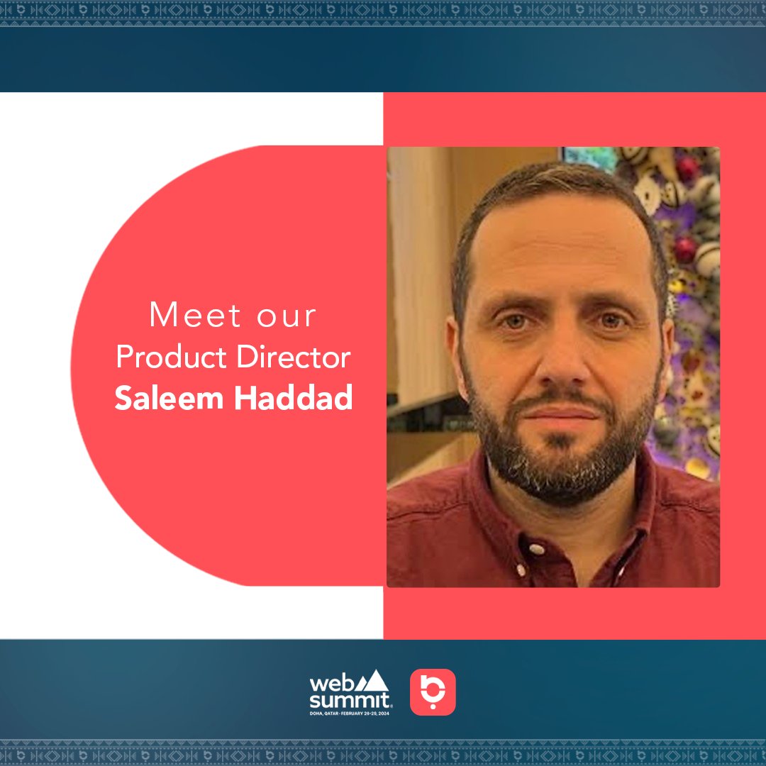 ننتظركم هنا!
E406 📍
في قمة الويب المنعقدة في الدوحة العاصمة القطرية!يقدم مدير المنتج في باز، سليم حداد، نبذة عن ميّزات باز المبتكرة، ويركّز على ميزة مجتمعات باز الرقمية التي يتفاعل المستخدمون ضمنها من خلال أدوات صناعة المحتوى المتنوعة التي تقدمها المنصة. ويوضّح حداد الرؤية