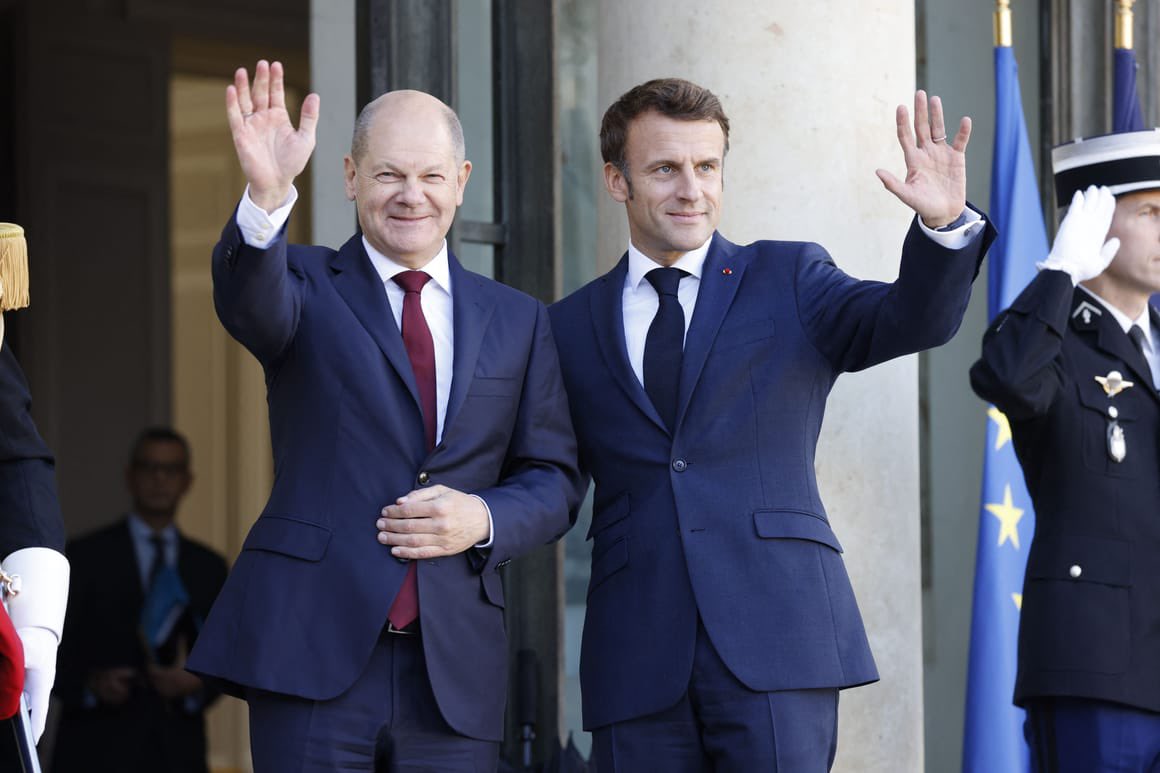 BREAKING:

Macron mocks Scholz for not sending 
Taurus missiles to Ukraine:

“Many of those saying ‘never’ today are the same people who said ‘never, tanks, never, never planes’ 2 years ago”

“2 years ago, many around this table said: ‘We”ll offer sleeping bags &amp; helmets”

🇫🇷🇩🇪